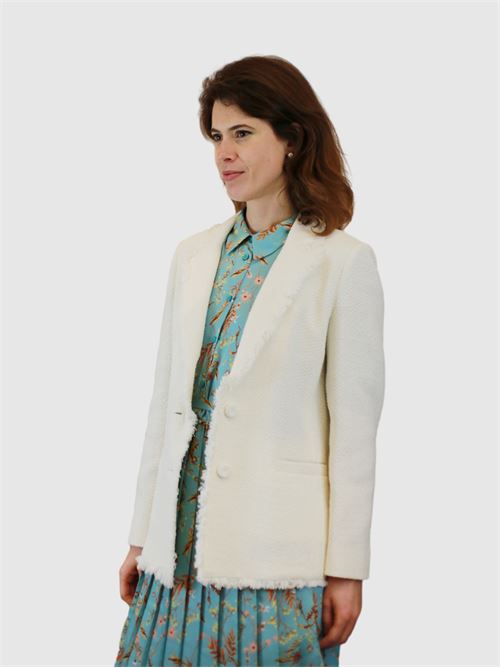 Blazer in stuoia misto cotone IBLUES | 2417041091200001