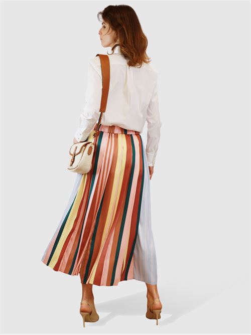 Pleated printed twill skirt MAXMARA WEEKEND | 2415101021600001