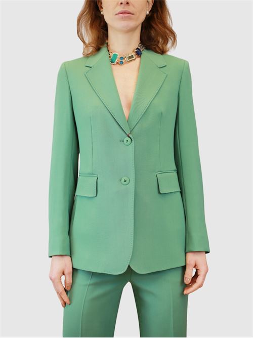 Blazer monopetto in crêpe di lana MAXMARA STUDIO | 2416041101600037